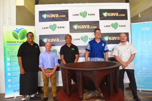 Australian Minister for International Development and the Pacific, Mr Zed Seselja commissions the new washbay at Lami Kava