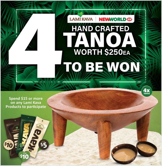 4 HAND CRAFTED TANOAS WORTH $250 EACH TO BE WON