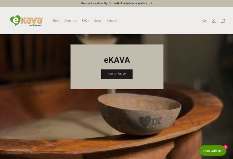 Brand New E-Commerce online store now live eKAVA.com